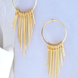 SUNBURST Contemporary Drop Earrings-13
