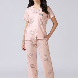 House of Comfort Women Printed Night suit-image-99