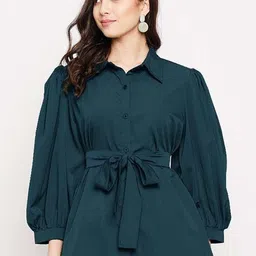 all about you Women Puff Sleeves Shirt Style Top-image-46