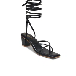 DressBerry Block Sandals with Bows-26