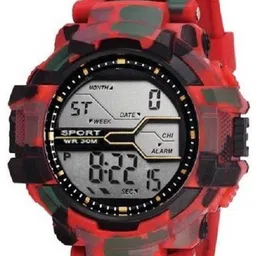 TARIDO Men Patterned Dial & Textured Straps Digital Watch KD009 image 3