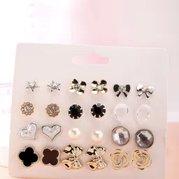 Bohey by KARATCART Contemporary Studs Earrings-45