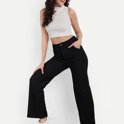 Next One Smart Straight Fit High-Rise Easy Wash Corduroy Trousers-image-54