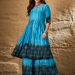 InWeave Women Dyed Kurta with Palazzo-image-27