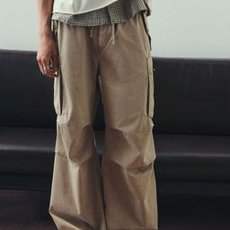 H&M Loose Fit Parachute Trousers-image-121