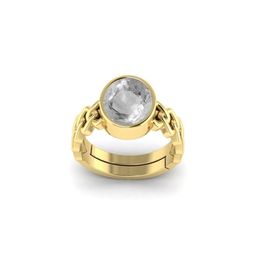 Todani Jems 10.25 Ratti Adjustable Unisex White Sapphire Ring-image-45