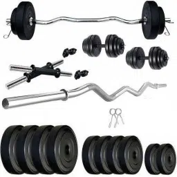 12 kg Pvc weight 3Ft Curl Rod Home Gym Combo Home Gym Combo-image-95