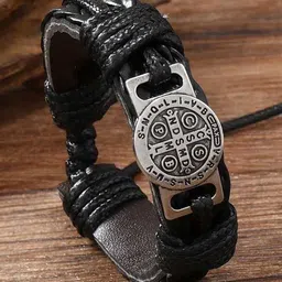 Bling Queen Leather Wraparound Bracelet-image-74