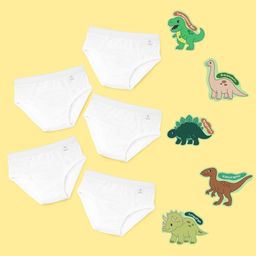 SuperBottoms Boys Pack Of 5 Basic Briefs UND-BBR-DW-4_6Y-5P-STICKER-DINOMITES-5P-picture-13