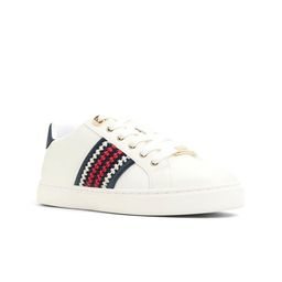 ALDO Women Striped Round Toe Lace-Ups Comfort Insole Sneakers-image-78