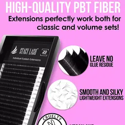 STACY LASH 20-Rows Individual False Eyelash Extensions - Curl C image 4