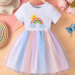 INCLUD Girls Graphic Print Fit & Flare Dress-picture-16