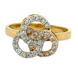 SHAIVA Gold Ring with Brilliant-Cut Diamond-image-12