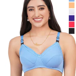 Liigne Pack Of 6 Full Coverage Non Padded Non-Wired Maternity Bra-picture-7