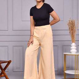 Aspriya Women Slip-On Flared Palazzos-image-27