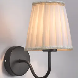 Decorcity White & Black Metal Contemporary Frustum Shaped Wall Lamp-picture-30