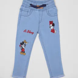 YK Boys Jogger High-Rise Light Fade Embroidered Jeans-image-86