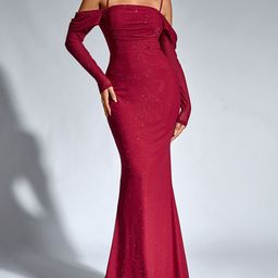 bebe Women Embellished Shoulder Straps Maxi Dress-image-50