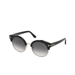 Tom Ford Women Half Rim UV Protected Round Sunglasses FT0608 54 01B-image-48