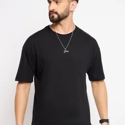 Mast & Harbour Men Typography Printed Pure Cotton T-shirt-image-74