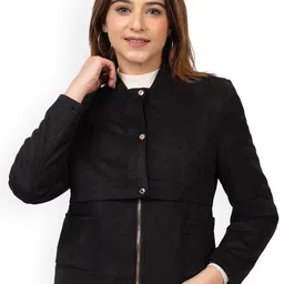 TWENTY ME Suede Bomber Jacket-image-8