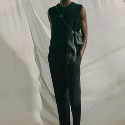 H&M Relaxed Fit Cotton-Blend Twill Trousers-image-97