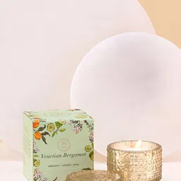DOFT CANDLES Gold-Toned Scented Trinket Jar Candle With Lid-15