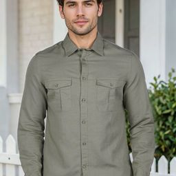 Celio Men Classic Regular Fit Solid Spread Collar Casual Shirt-image-53