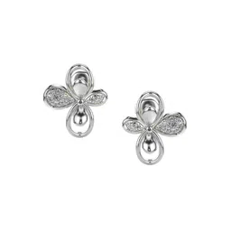 VALANOVA 14Kt White Gold 0.35 Carat Lab Grown Diamond Earrings-image-77