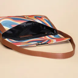 DressBerry Abstract Printed Structured Handheld Bag image 4