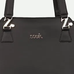 ZOUK Structured Vegan Leather Shoulder Bag-Up to 12 inch image 5