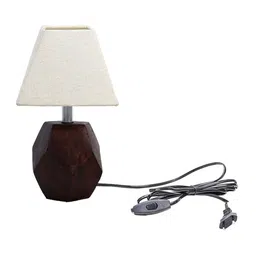 Pinecraft INTERNATIONAL White Sefinn Table Lamp With Frustum Shade image 5