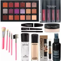 New Professional Combo Bridal Beauty Makeup Set For Women & Girls [9 Items kit)-21