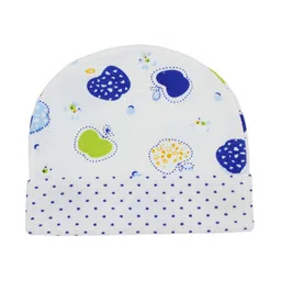 BAESD Kids Set of 4 Self Design Cotton Beanie Caps image 2