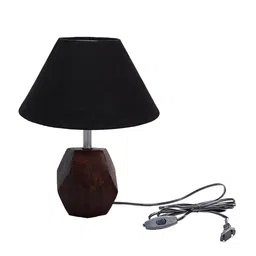Pinecraft INTERNATIONAL Black & Brown Sefinn Table Lamp with Shade image 3