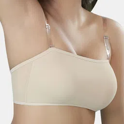 Sonari Medium Coverage Removable Padding Bandeau Bra With Side Bone image 3