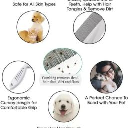 s.blaze High Quality Dog Need Hair Flea Comb Grooming Basic Comb for Dog & Cat, Rabbit Basic Comb forDog image 2