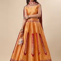 purvaja Embellished Semi Stitched Lehenga Choli-picture-13