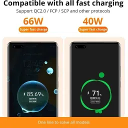 EYNK USB Type C Cable 6.5 A 1.2 m 65watt Realme Super Fast Type C Data Cable, USB-A to USB-C Cable image 3