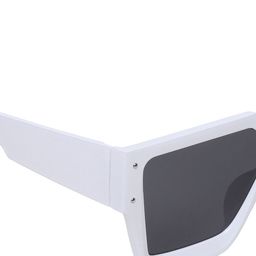 GARTH Unisex Grey Lens & White Oversized Sunglasses with UV Protected Lens image 4