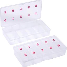 Nails Tip Box Empty Space Box For Nail Tips Storage Box Clear-image-1
