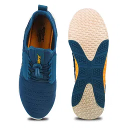 Sparx Men Blue & Yellow Mesh Running Non-Marking Shoes image 3