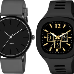 Analog Watch - For Men New Combo Of Square Dial and Silicone Strap-picture-32