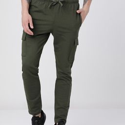 highlander Men Solid Green Track Pants-picture-35