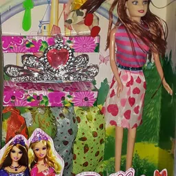 nv collection Pretty Pretty Cute Doll Set with Doll Dresses-picture-12