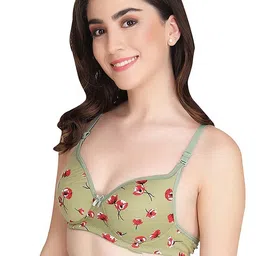 Aamarsh Pack Of 3 Floral Printed Full Coverage Minimizer Bra - 360 Degree Support image 2