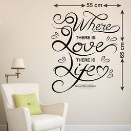 LANSTICK Black Typographic Printed Heat Resistance Wall Sticker-image-78