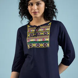 DressBerry Print Tie-Up Neck Top-image-30