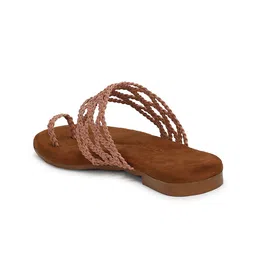 Ishransh Textured Open Toe Flats image 3