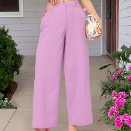 DressBerry Women Chic Rebellion Cut-Out Detail Trousers with Bow-Detail-image-86